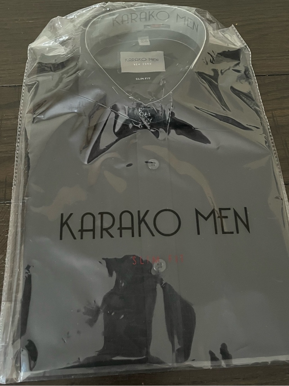 Slim Fit Black Dress Shirt